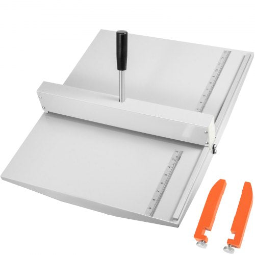 18" Manual Scoring Paper Creasing Machine 460mm Paper Folding Machine Heavy Duty Metal Paper Card Scorer Creaser with 2 blocks