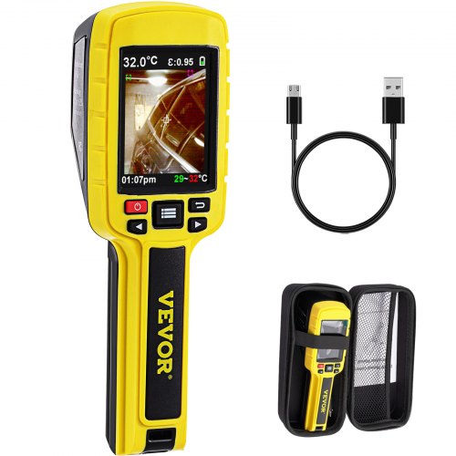 Thermal Imaging Camera, 60x60 (3600 Pixels) IR Resolution Infrared Camera with 2.8" Color Display Screen, Built-in SD Card and Li-ion Battery, for HVAC, Electrical system Automatic Detect