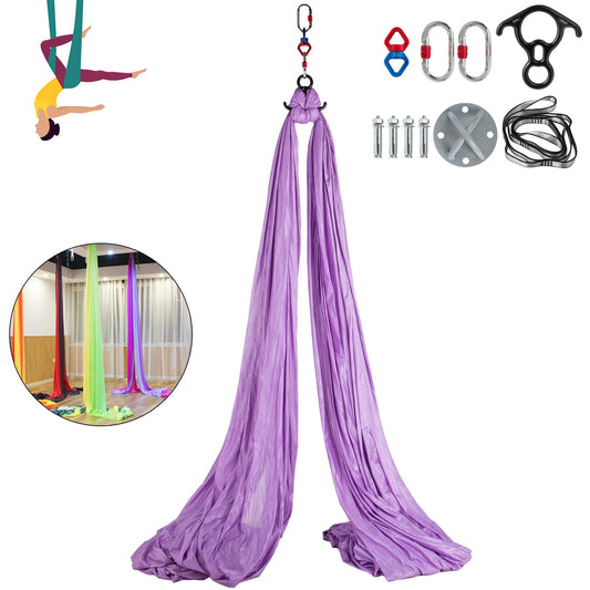 10mx2.8m Aerial Silk Yoga Swing Kit Yoga Hammock Antigravity Pilates