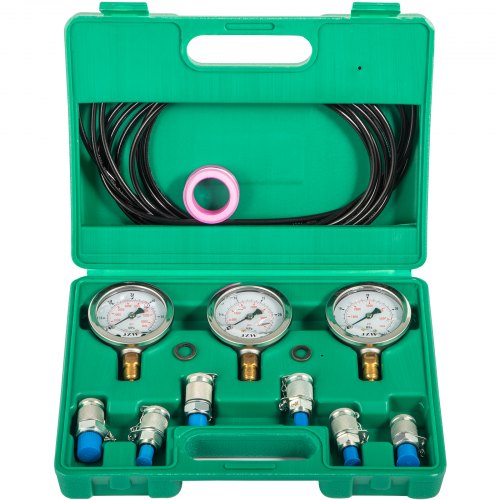Hydraulic Pressure Test Kit 25/40/60Mpa 8700PSI Hydraulic Pressure Tester Test Kit for Excavator Machinery