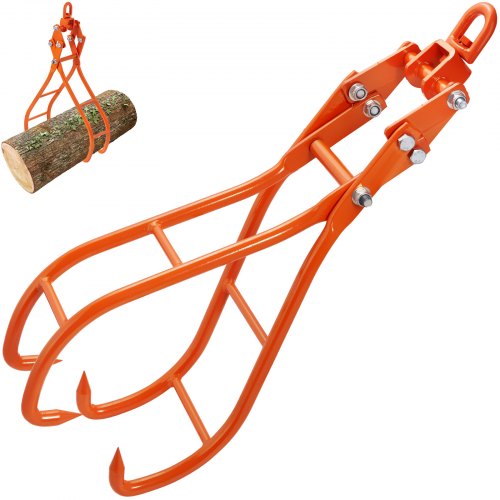 Timber Claw Hook 28 inch 4 Claw Log Grapple for Logging Tongs 2205 lbs