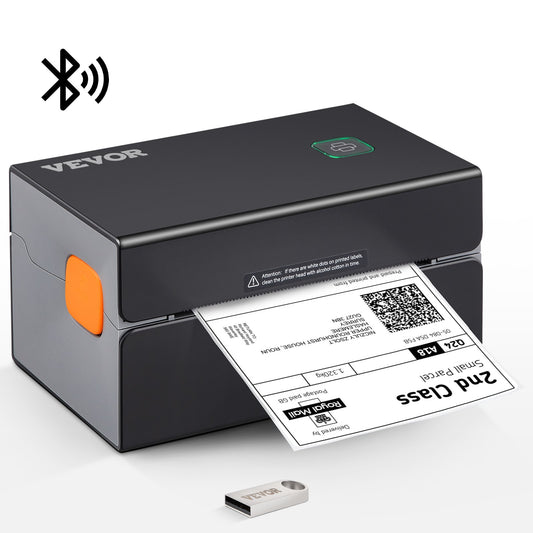 Thermal Label Printer, 300DPI for 4x6 Mailing Packages, Bluetooth & Automatic Label Recognition, Support Windows/MacOS/Linux/Chromebook/Android/IOS, Compatible w/ Amazon, eBay, Etsy,etc, Black