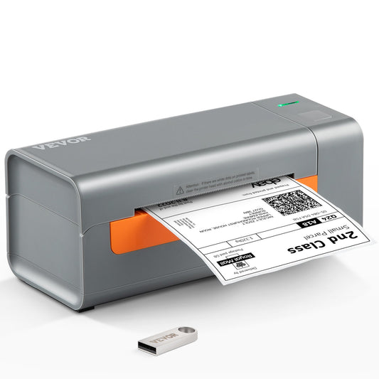Thermal Label Printer, 203DPI 60pcs/min for 4x6 Mailing Packages, USB Connection & Automatic Label Recognition, Support Windows/MacOS/Linux, Compatible with Amazon, eBay, Etsy, UPS,etc, Gray