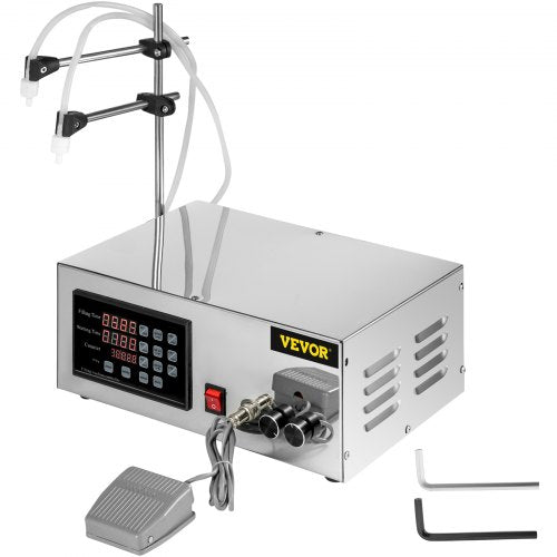 Liquid Filling Machine 5-3500ml Automatic Liquid Filling Machine with 2 Nozzles Digital Water Filler Liquid Filler GFK280