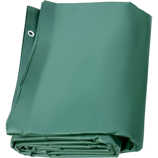 Pool Safety Cover, 11.5x19.6 ft In-ground Pool Cover, Green PVC Pool Covers, Rectangular Safety Pool Cover In-ground Cover Solid Safety Pool Cover for Swimming Pool Winter Protection Cover