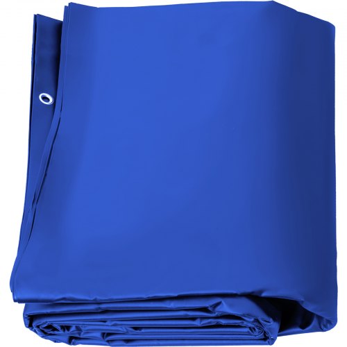 Pool Safety Cover, 13x23 ft In-ground Pool Cover, Blue In-ground Pool Cover, PVC Pool Covers Rectangular Safety Pool Cover Solid Safety Pool Cover for Swimming Pool Winter Protection Cover