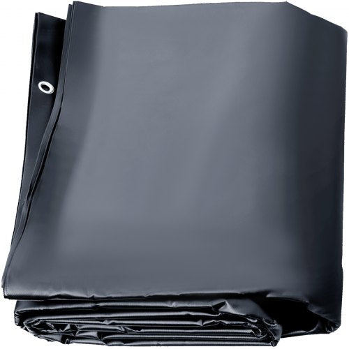 Pool Safety Cover, 13x23 ft In-ground Pool Cover, Charcoal PVC Pool Covers, Rectangular Safety Pool Cover Winter Pool Cover Solid Safety Pool Cover for Swimming Pool Winter Protection Cover