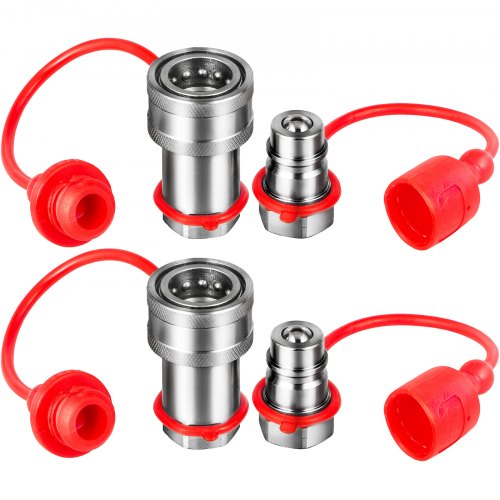 2Set Quick Connect Hydraulic Couplers 3/8" NPT Pioneer Ball Quick Coupling