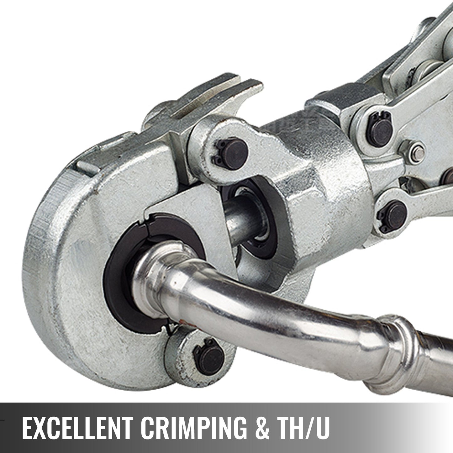 Hydraulic Crimping Tool 6T, Press Pliers  16-20-25-32MM, U-shaped/TH-Shaped Pipe Crimping Pliers, Hand-Held Press Pliers PE-X Crimping Tool for Composite Pipes PEX