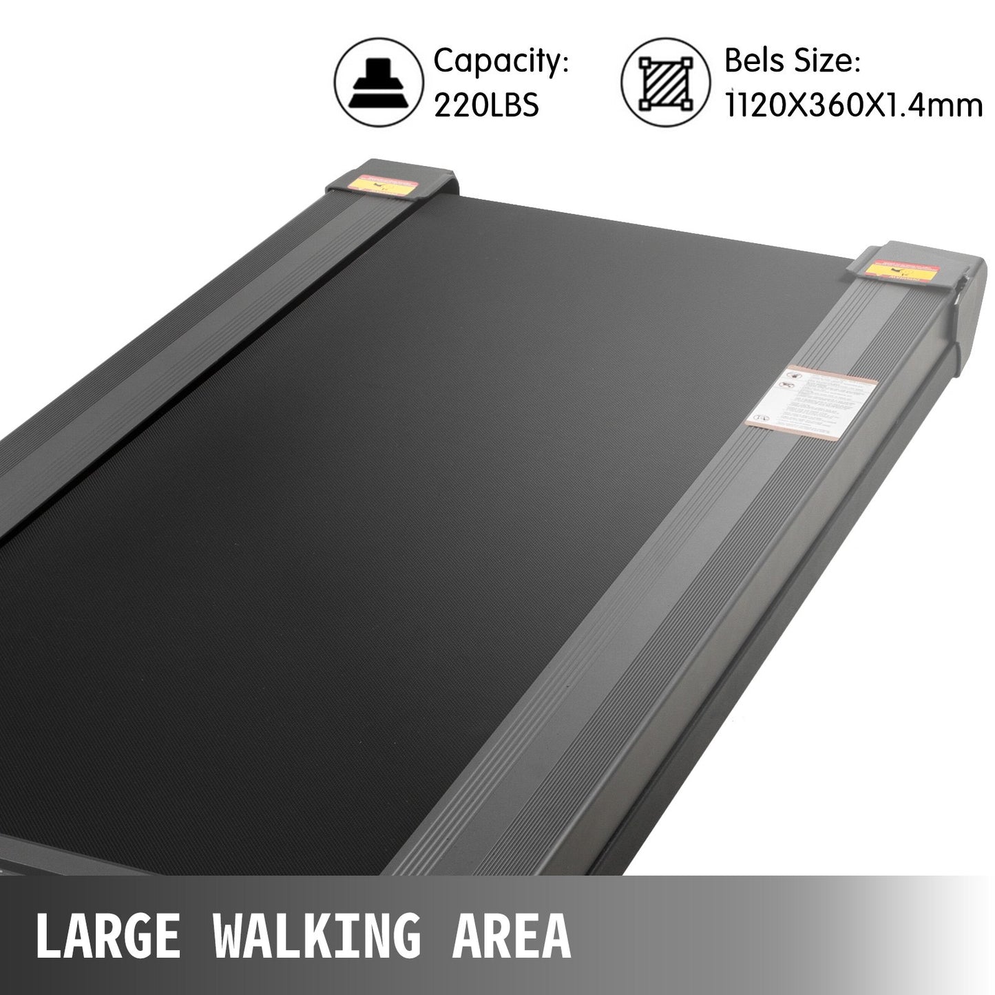 Under Desk Treadmills Working Treadmills For Running, Led Treadmill For Home Running Machine With Remote Control, 1-6.0km/h Speed Portable Slim Treadmill  Indoor Exercise(Gray,No Handrail)