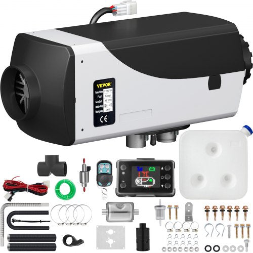 12V 5KW Diesel Air Heater with  LCD switch 51pcs Diesel Parking Heater for heating the cab of various diesel mechanical vehicles RVs, trucks,