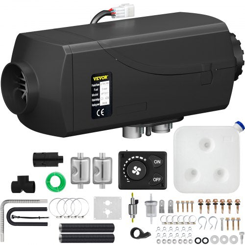 5KW Parking Heater 12V  Diesel Air Heater with 2 Silencers for TrucksTrailer Boats