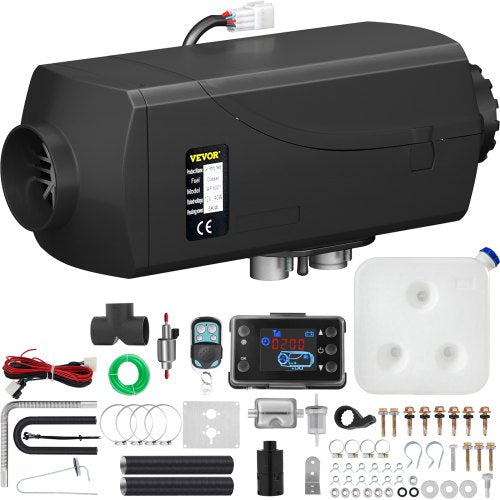 5KW 12V Diesel Parking Heater with LCD Monitor,Air Diesel Heater Parking Heater with Silencer for Truck Boat Car Trailer