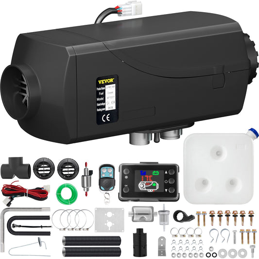 5KW 12V Diesel Parking Heater with LCD Monitor,Air Diesel Heater Parking Heater with Silencer for Truck Boat Car Trailer