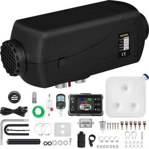 5KW 24V Air Diesel Heater Parking Heater with  LCD Switch Remote Control Muffler Tank LCD Thermostat