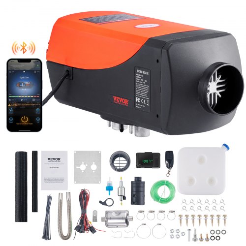 Diesel Air Heater 12V 5KW Bluetooth App LCD Display for Car Bus RV Indoors