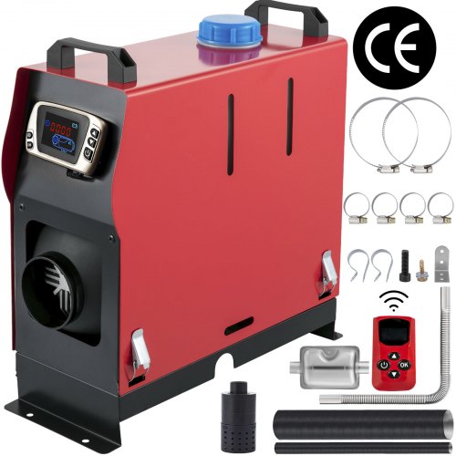 Vevor Diesel Heater Diesel Fuel Heater 12v 2kw With Lcd Switch Silencer For Rv
