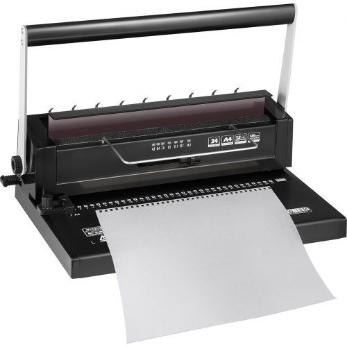 34 Holes Manual Coil Binding Machine TD-130 Book Binding Machine 3:1 Spiral Coil Paper Puncher Wire Punching Binder for A4