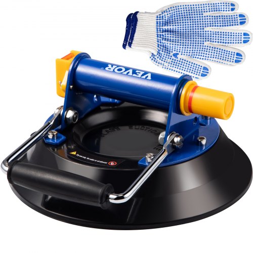 Glass Lifting Vacuum Suction Cup, 12'' Glass Lifter Suction Cup, 330lb Load Capacity Glass Lifting Suction Cup, Heavy-Duty Hand-Held Glass Lifter For Moving Large Granite Tile & Replacing Window