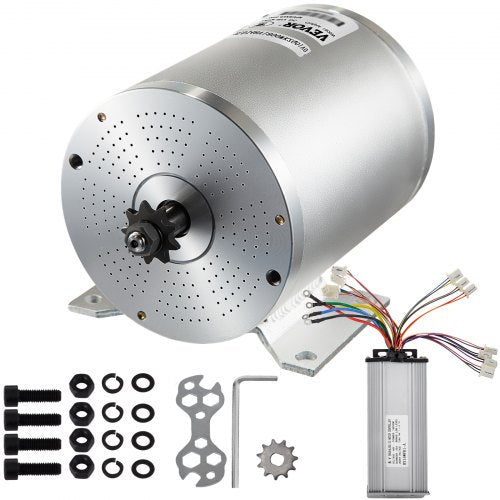 2000 Watts 48 Volt Brushless Motor Kit 42 Amp 4300 RPM High Speed Electric Scooter Motor with Mounting Bracket ,for e-scooters, go-karts, e-bikes