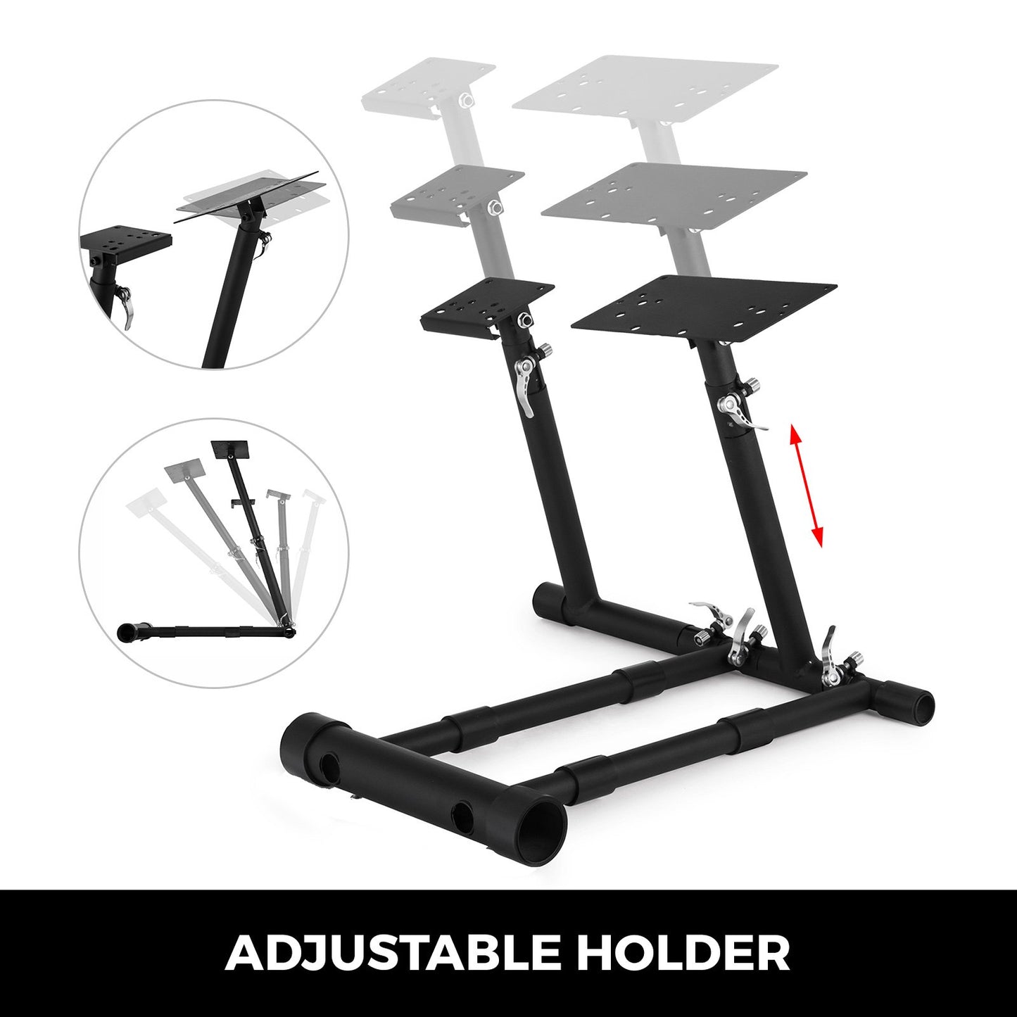 Racing Wheel Stand Cockpit Black Fits for All Logitech G29/G920 All Thrustmaster All Fanatec Wheels Compatible with Xbox One, Playstation, PC Platforms