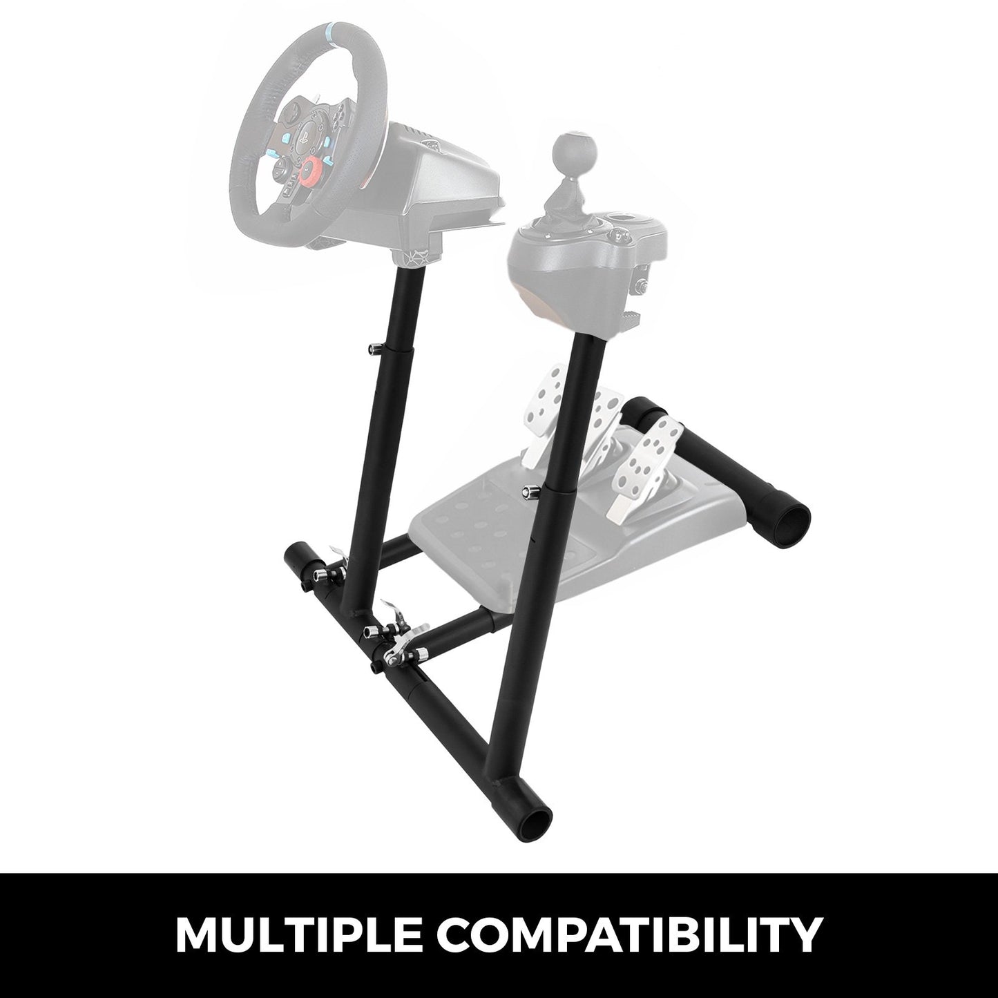 Racing Wheel Stand Cockpit Black Fits for All Logitech G29/G920 All Thrustmaster All Fanatec Wheels Compatible with Xbox One, Playstation, PC Platforms