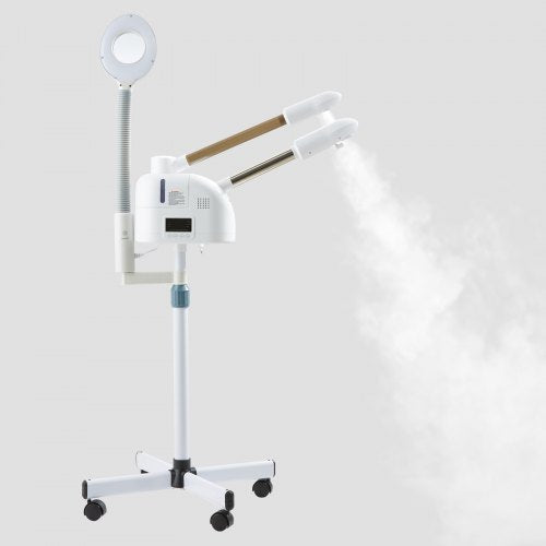 3 in 1 Professional Facial Steamer Hot/Cold Ozone Mist & 5X Magnifying Lamp