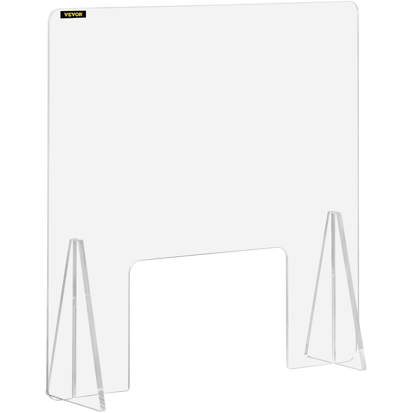 Sneeze Guard for Counter 24"x24" Acrylic Shield for Desk 0.2" Thick Acrylic Board Acrylic Shield for Counter with Transaction Window Acrylic Sneeze Guard for Cashier Counters, Banks, Restaurants