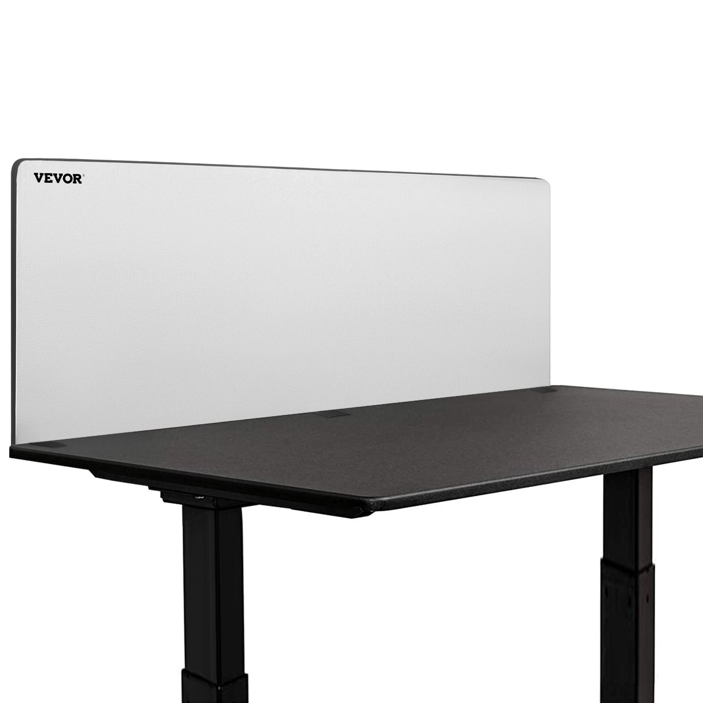 Desk Privacy Panel, 60" L x 24" W Acoustic Desktop Privacy Divider, Noise Reduction Desk Panel Divider, Gray Desktop Privacy Panel, Acoustic Desk Divider for Office, Classroom, Cafe, Library