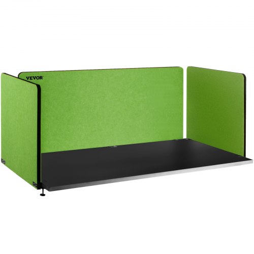 Desk Divider 60'' Desk Privacy Panel, 3 Panels Privacy Acoustic Panel, Sound Absorbing Acoustic Privacy Panel, Reduce Noise and Visual Distractions, Lightweight Clamp-on Divider Green