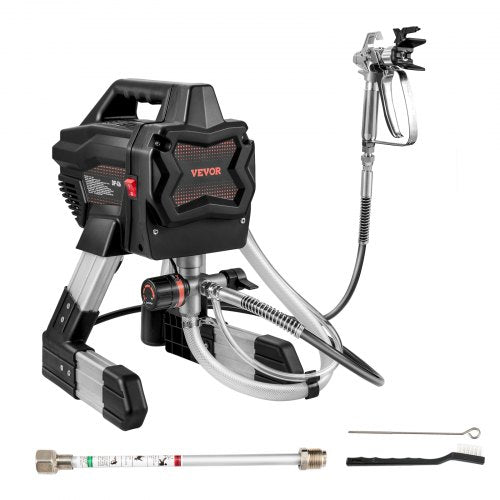 Stand Airless Paint Sprayer, 7/8HP 650W Electric Paint Sprayer Machine 2900PSI High Power for Interior Exterior Painting, Extension Rod and Cleaning Kits for Furniture/Fence/Home/House/Cabinets