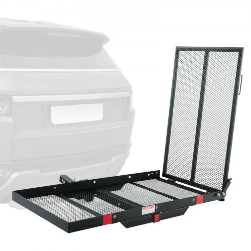 Hitch Mount Wheelchair Scooter Carrier w/ Folding Ramp 500LBS 45.3"x25.6"