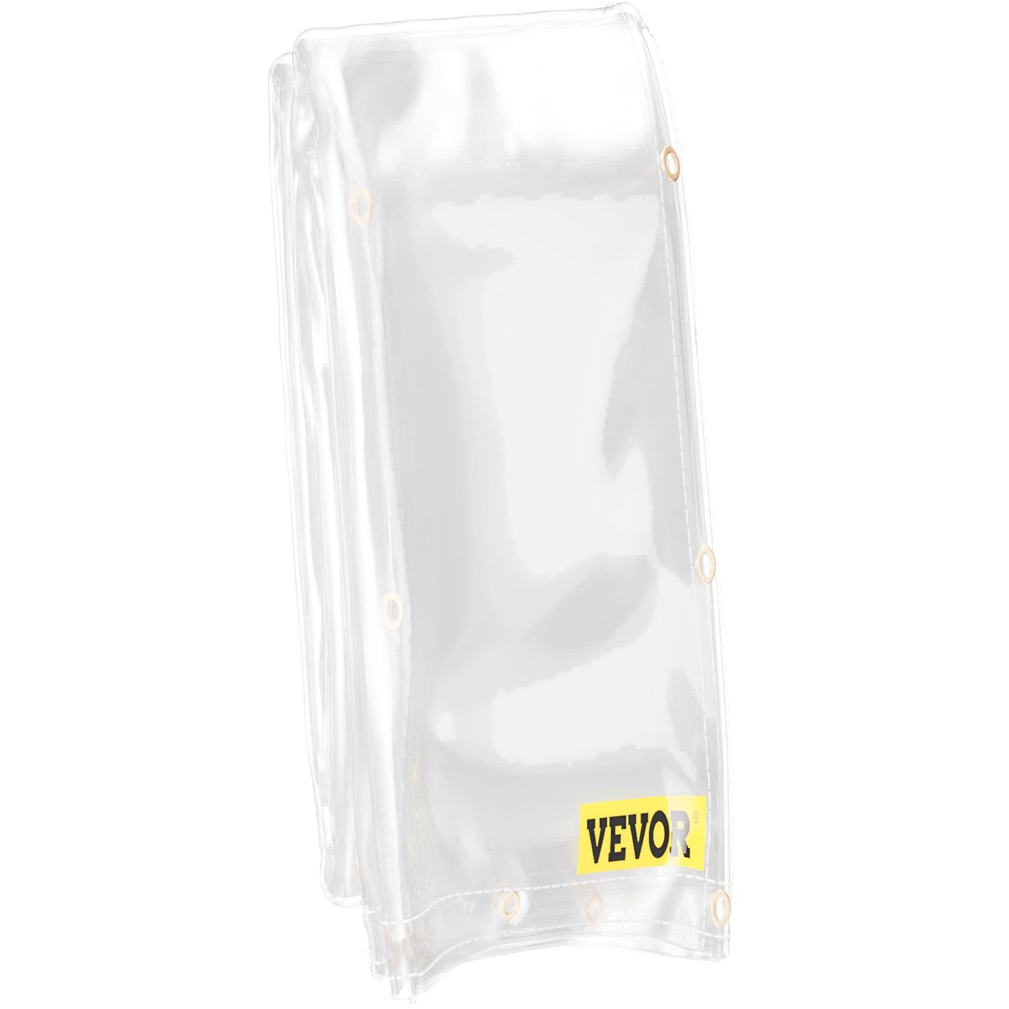 Clear Vinyl Tarp, 8 x 12 ft 20 Mil Thick, Heavy-Duty Waterproof Patio Enclosure, Tear and Weather Proof Transparent PVC Tarpaulin, with Brass Grommets and Reinforced Edges for Outdoor Cover
