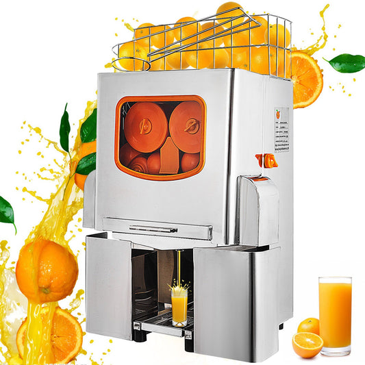 Commercial Orange Juice Machine Stainless Steel Orange Juicer Squeezer Machine Citrus Juicer Electric Fruit Juicer Machine for Squeezing Orange Lemons Juice